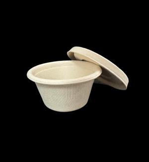 Bagasse 2 oz. Sauce Cup with Lid