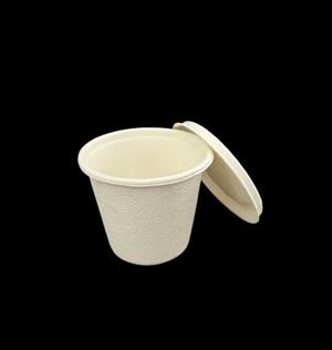 Bagasse 3 oz. Sauce Cup with Lid