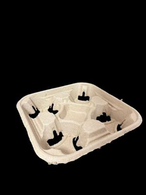 Bagasse 4 Cups Holder