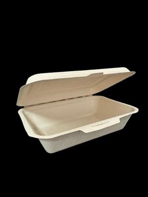 Bagasse 600ml Clamshell