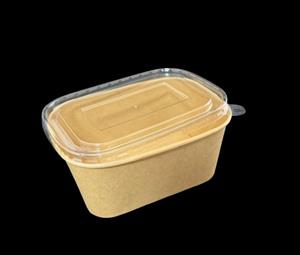 Kraft Rectangular Food Tub 1000ml with Lid