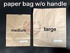 Paper Bag Medium & Large without Handle